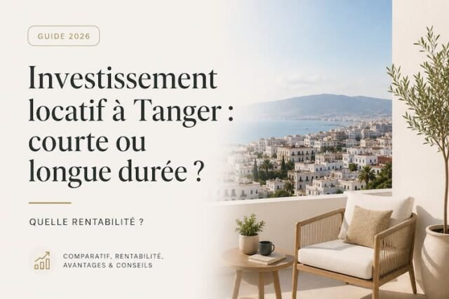 Investissement locatif à Tanger : courte ou longue durée, quelle rentabilité ?